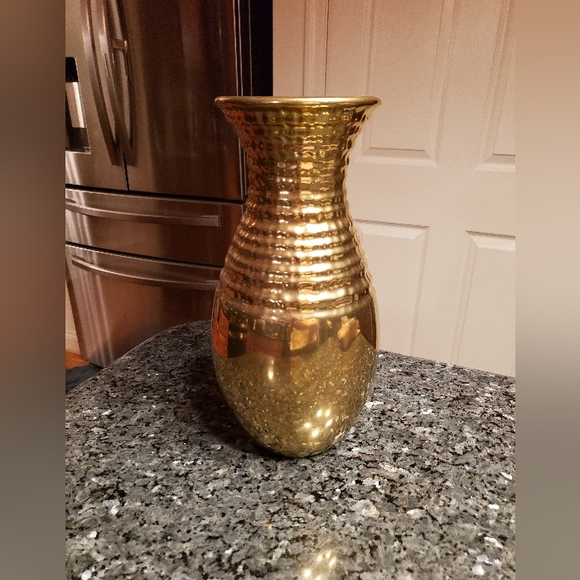 GOLD GLASS VASE - Picture 7 of 8